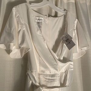 David’s Bridal Studio Soft White Dress, Size 10